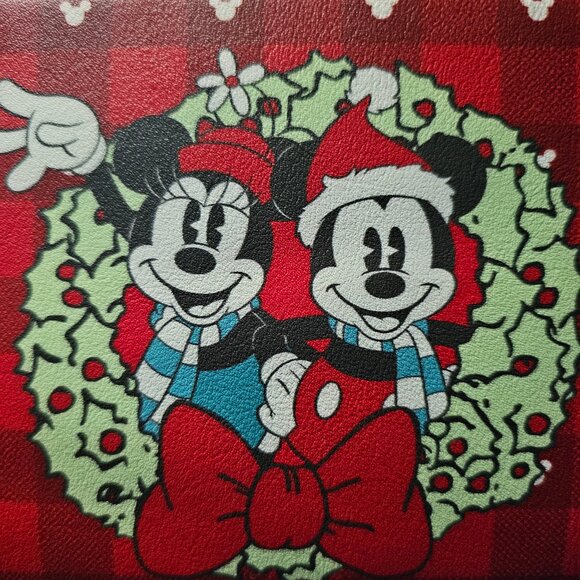 Funko Disney Mickey & Minnie Mouse Christmas Wreath D100 Mini Backpack NWT main image 5